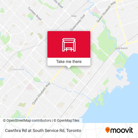 Cawthra Rd at South Service Rd map
