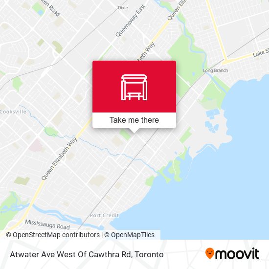Atwater Ave West Of Cawthra Rd map