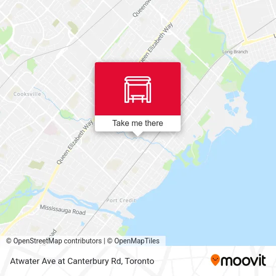 Atwater Ave at Canterbury Rd map