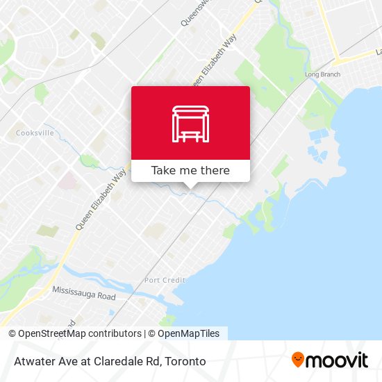 Atwater Ave at Claredale Rd map