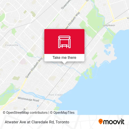 Atwater Ave at Claredale Rd map