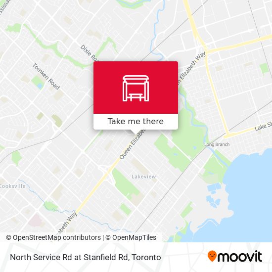 North Service Rd at Stanfield Rd map