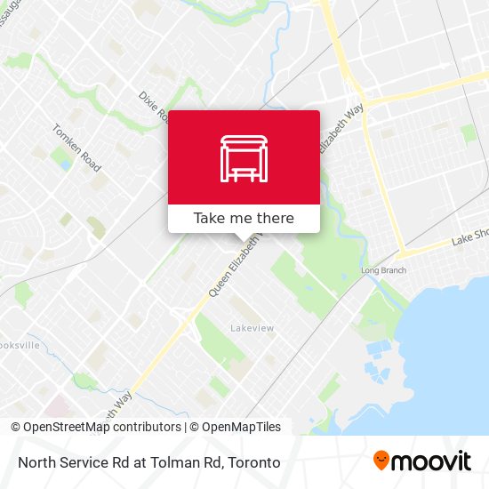 North Service Rd at Tolman Rd map