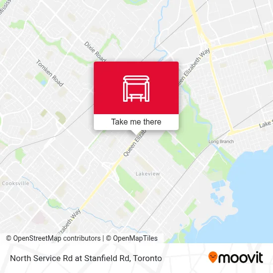 North Service Rd at Stanfield Rd map