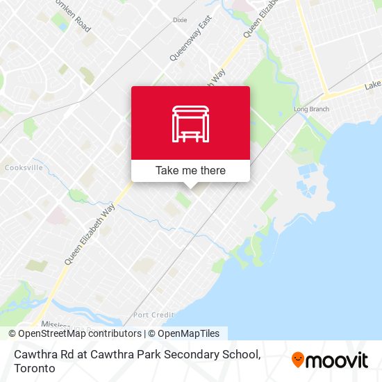 Cawthra Rd at Cawthra Park Secondary School map