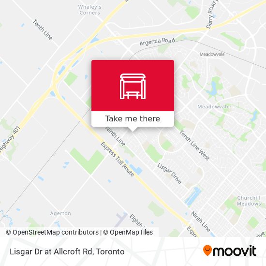 Lisgar Dr at Allcroft Rd map