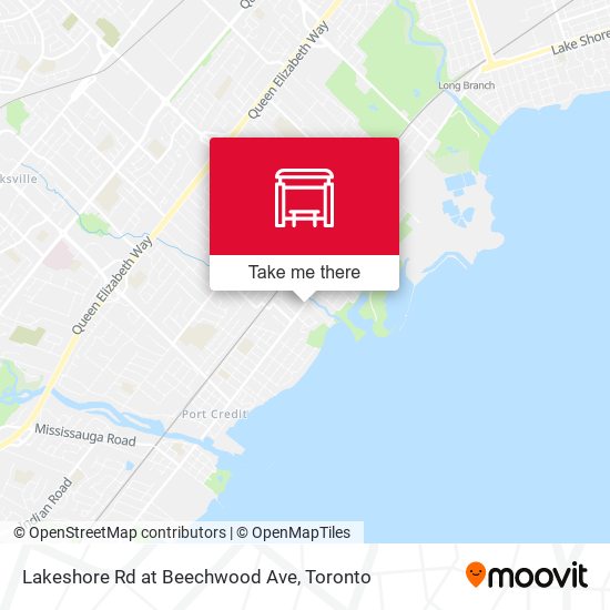 Lakeshore Rd at Beechwood Ave map