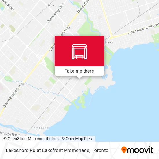 Lakeshore Rd at Lakefront Promenade map