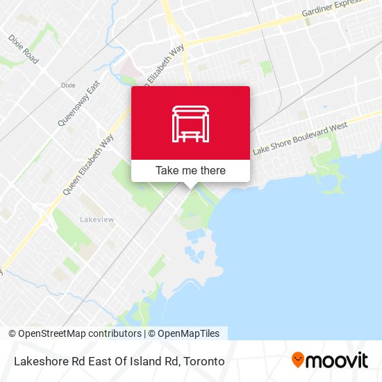 Lakeshore Rd East Of Island Rd map