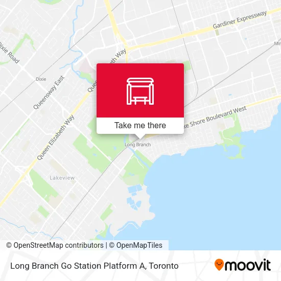 Long Branch Go Station Platform A map