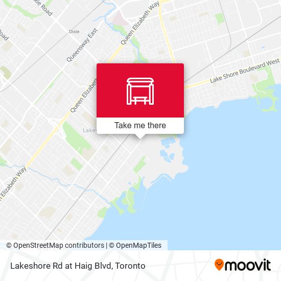Lakeshore Rd at Haig Blvd map