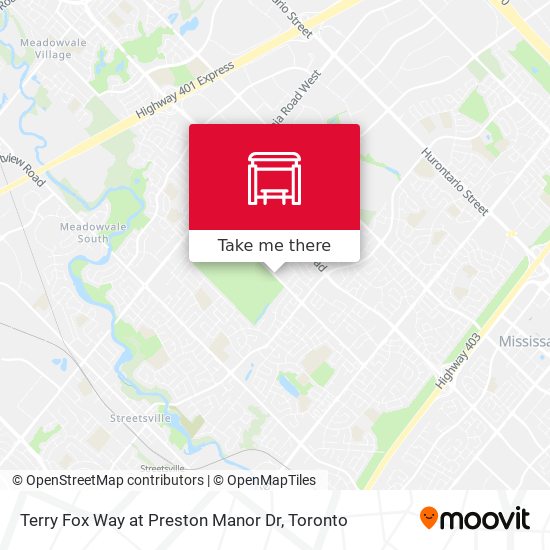Terry Fox Way at Preston Manor Dr map
