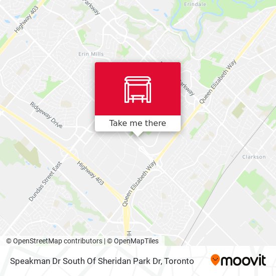 Speakman Dr South Of Sheridan Park Dr map