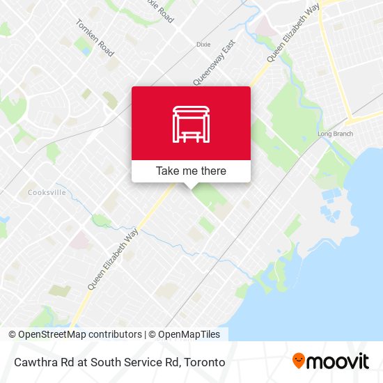 Cawthra Rd at South Service Rd map