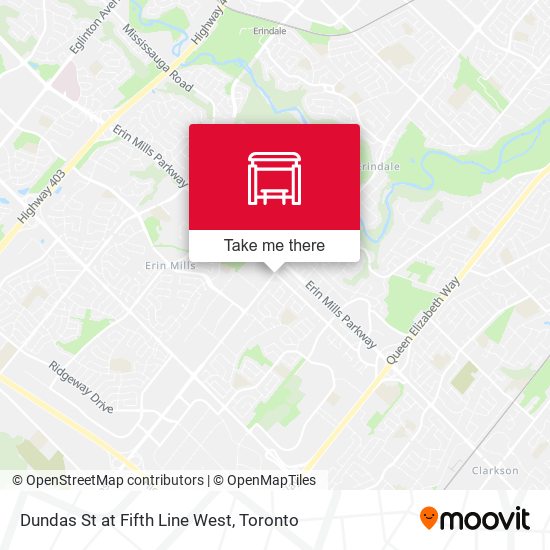 Dundas St at Fifth Line West plan