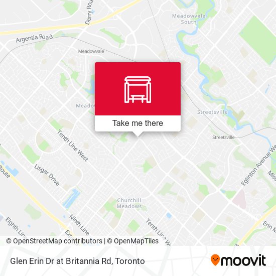 Glen Erin Dr at Britannia Rd map