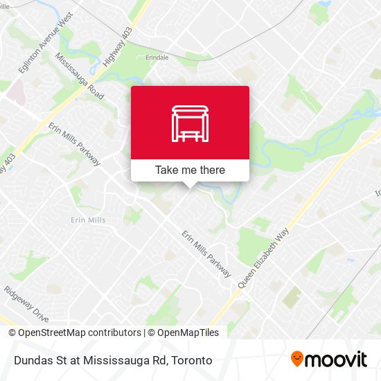 Dundas St at Mississauga Rd map