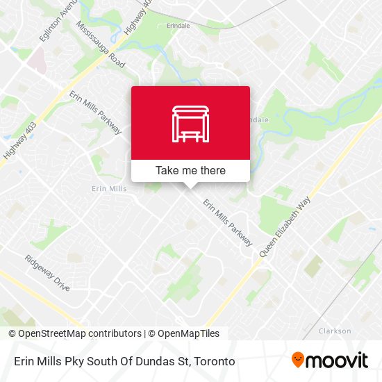 Erin Mills Pky South Of Dundas St map