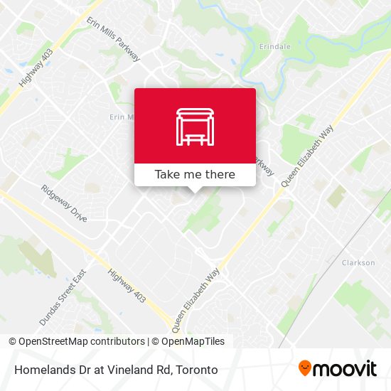 Homelands Dr at Vineland Rd map