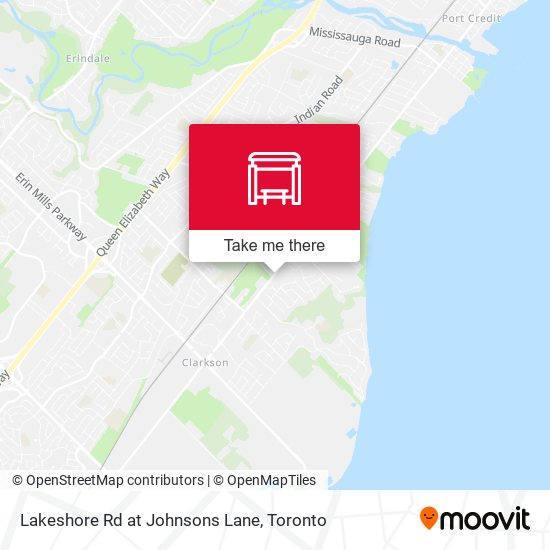 Lakeshore Rd at Johnsons Lane map