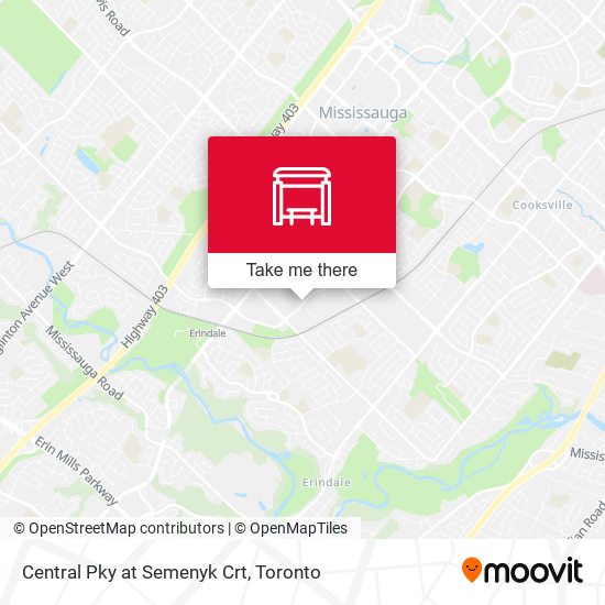 Central Pky at Semenyk Crt map