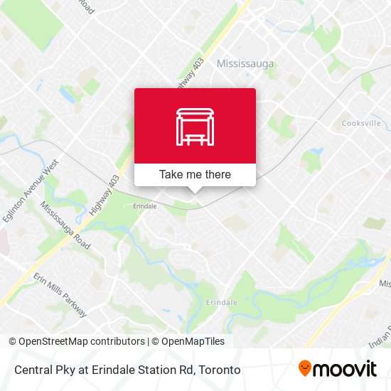 Central Pky at Erindale Station Rd map