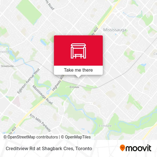 Creditview Rd at Shagbark Cres map