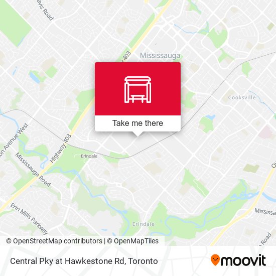 Central Pky at Hawkestone Rd map