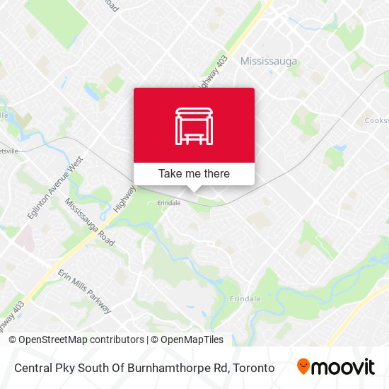 Central Pky South Of Burnhamthorpe Rd map