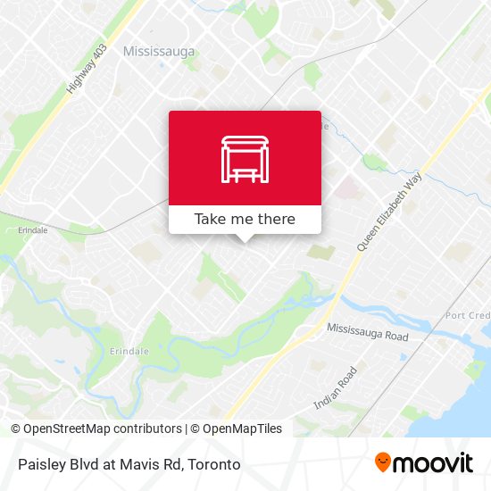 Paisley Blvd at Mavis Rd map