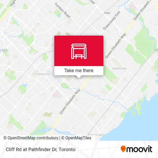 Cliff Rd at Pathfinder Dr map