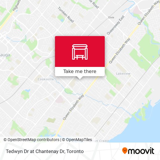 Tedwyn Dr at Chantenay Dr map