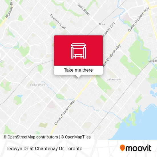 Tedwyn Dr at Chantenay Dr map