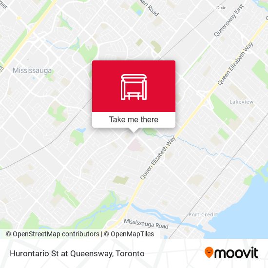 Hurontario St at Queensway map