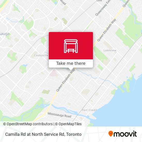 Camilla Rd at North Service Rd map