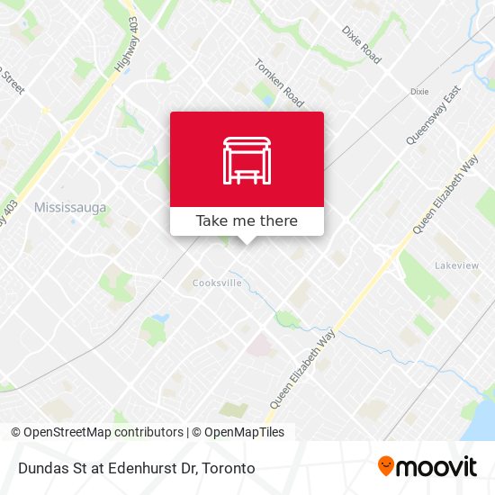 Dundas St at Edenhurst Dr map