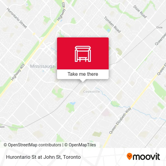 Hurontario St at John St map