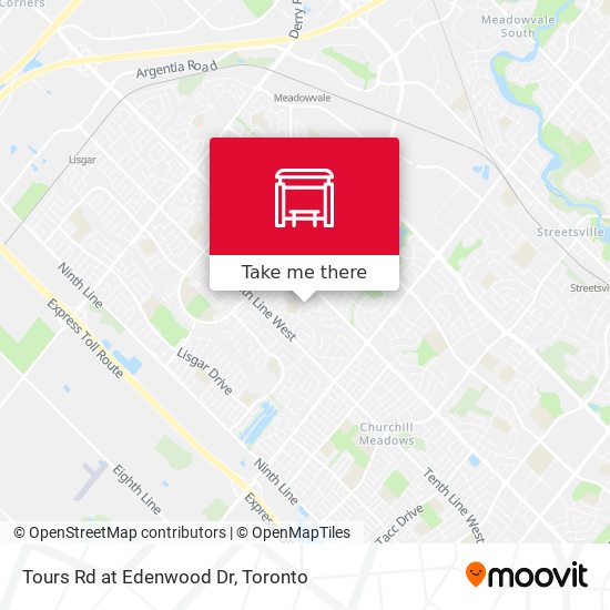 Tours Rd at Edenwood Dr map