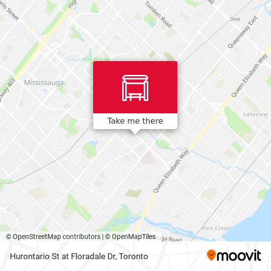 Hurontario St at Floradale Dr map