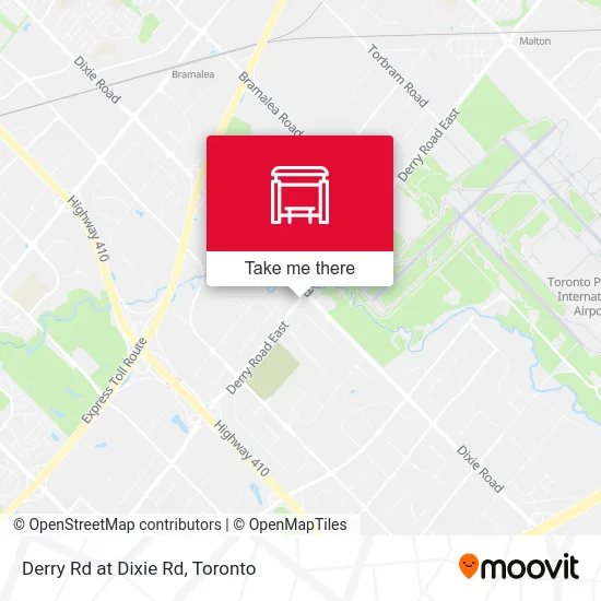 Derry Rd at Dixie Rd map