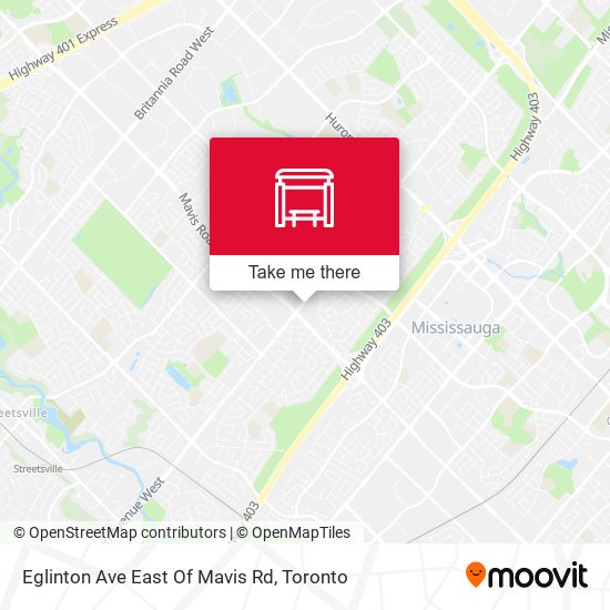 Eglinton Ave East Of Mavis Rd map