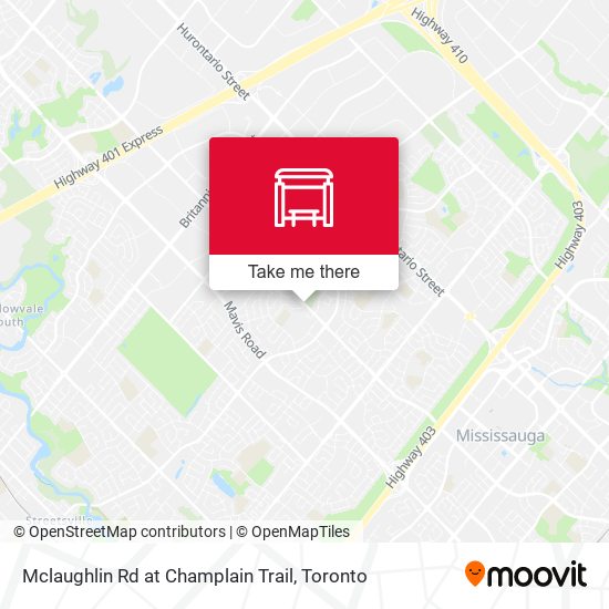 Mclaughlin Rd at Champlain Trail plan