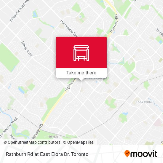 Rathburn Rd at East Elora Dr map