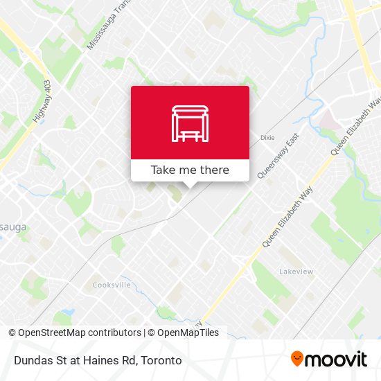 Dundas St at Haines Rd map