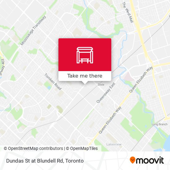 Dundas St at Blundell Rd map