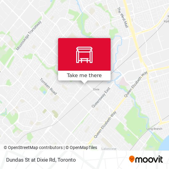 Dundas St at Dixie Rd map