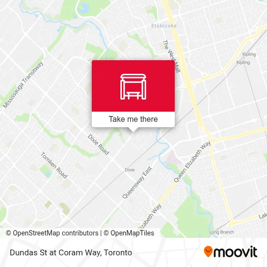 Dundas St at Coram Way map