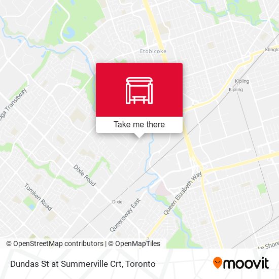 Dundas St at Summerville Crt map