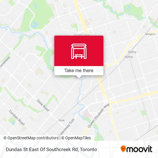 Dundas St East Of Southcreek Rd map