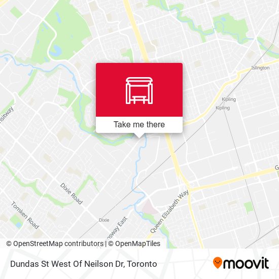 Dundas St West Of Neilson Dr map